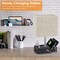 Eggracks by Global Phoenix Fully Dimmable Table Lamp for Bedroom with Nightstand Dual USB Ports and 2 Power Outlets